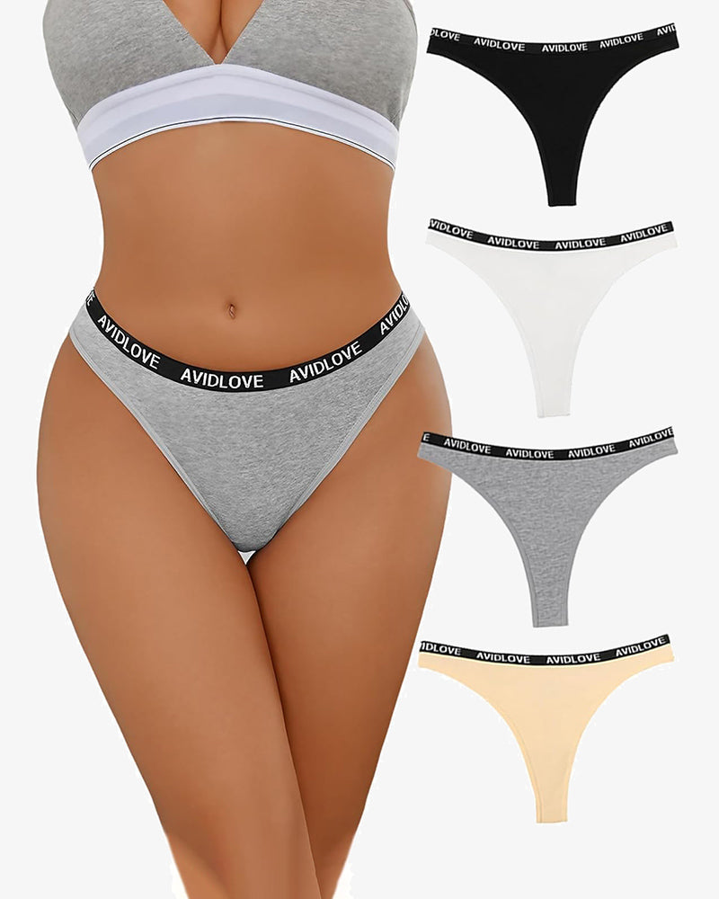 Baumwoll-Stretch-Schlüpfer Low Rise Tanga