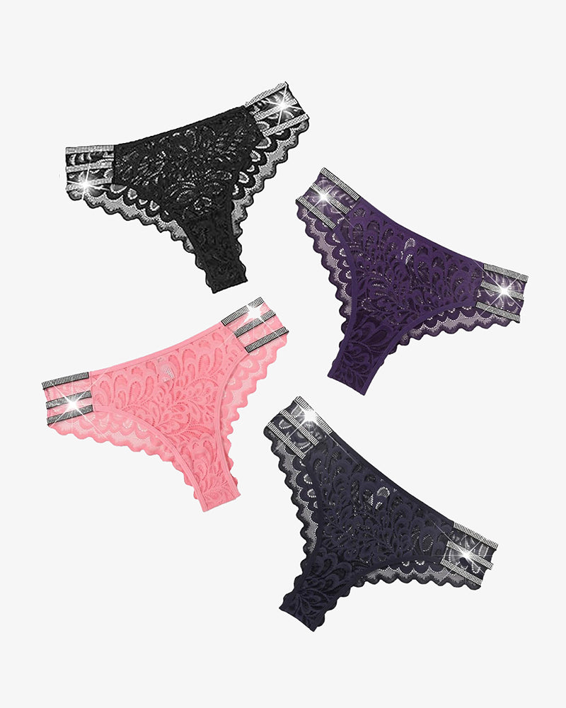 Spitze Glitter Panty Cheeky Unterwäsche