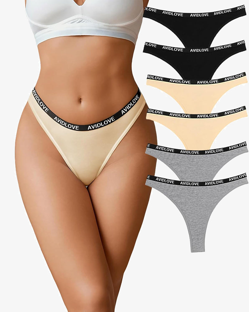 Baumwoll-Stretch-Schlüpfer Low Rise Tanga