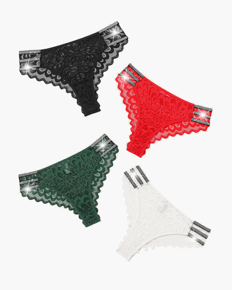 Spitze Glitter Panty Cheeky Unterwäsche
