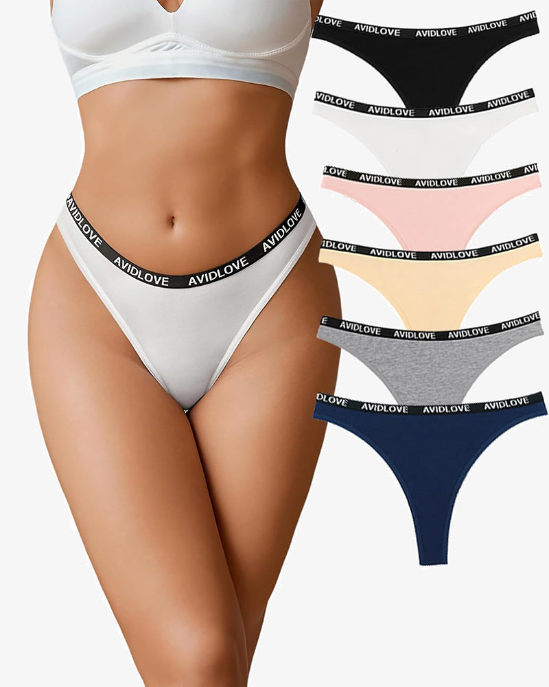 Baumwoll-Stretch-Schlüpfer Low Rise Tanga