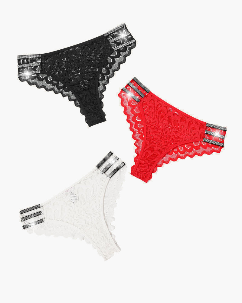 Spitze Glitter Panty Cheeky Unterwäsche