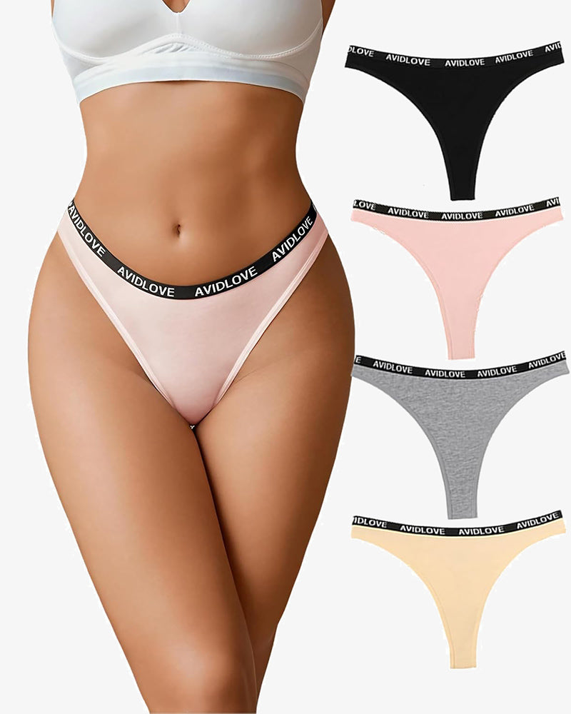 Baumwoll-Stretch-Schlüpfer Low Rise Tanga