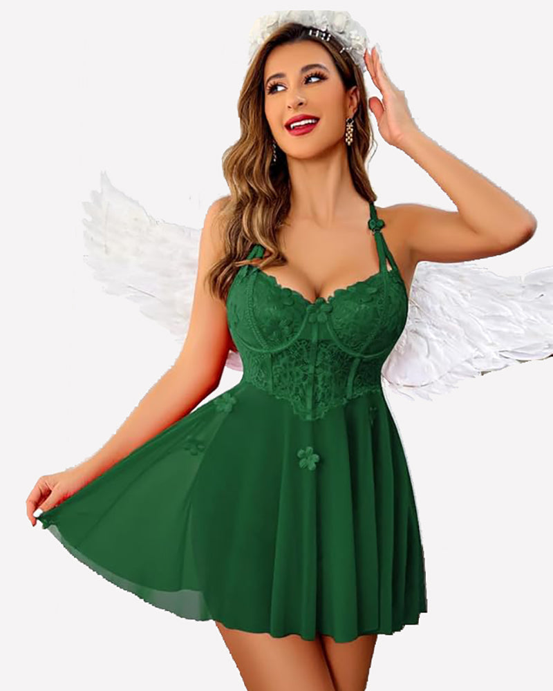 Push Up Spitze Druck Boudoir Dessous
