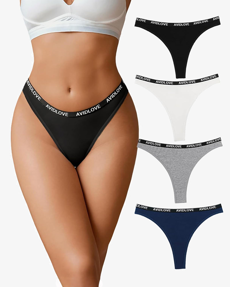 Baumwoll-Stretch-Schlüpfer Low Rise Tanga
