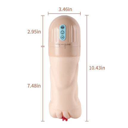 Beate - 5 Saugen Oral Schlucken 10 Vibrierende Massage Training Masturbation Cup