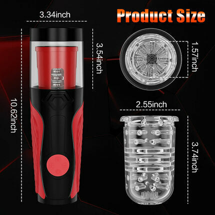 Hurricane - Schiebender rotierender Masturbator Cup