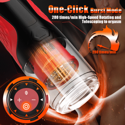 Hurricane - Schiebender rotierender Masturbator Cup