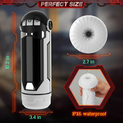 Acmejoy One-click Orgasmus mit 4 Schub & Heizung Zukunft Masturbator Cup