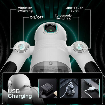 Sims - Teleskopischer 3D-Roboter-Masturbator