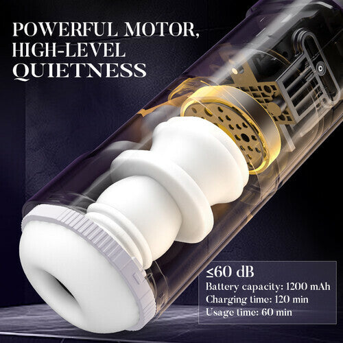 Acmejoy - Lila Fahrer 7 Schub stabilen Gürtel Design männlichen Stroker Masturbator Adult Toy