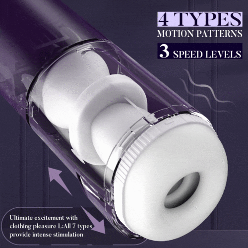 Acmejoy - Lila Fahrer 7 Schub stabilen Gürtel Design männlichen Stroker Masturbator Adult Toy
