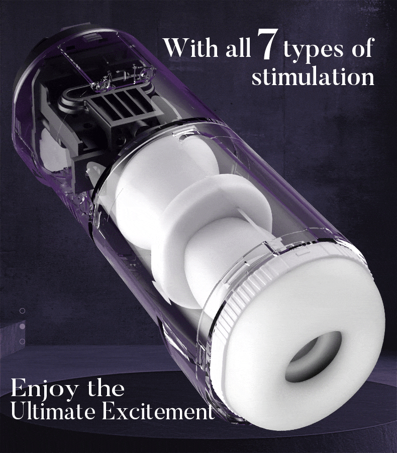 Acmejoy - Lila Fahrer 7 Schub stabilen Gürtel Design männlichen Stroker Masturbator Adult Toy