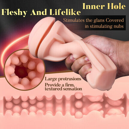 Pressure Palm - 10 Vibrationen Realistische Labia Vaginal Druck IPX7 Wasserdicht Elektrische Masturbator Stroker