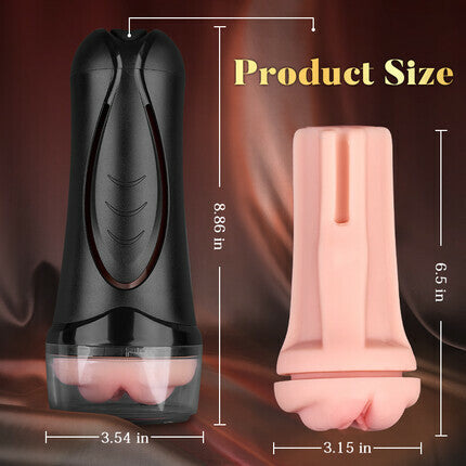 Pressure Palm - 10 Vibrationen Realistische Labia Vaginal Druck IPX7 Wasserdicht Elektrische Masturbator Stroker