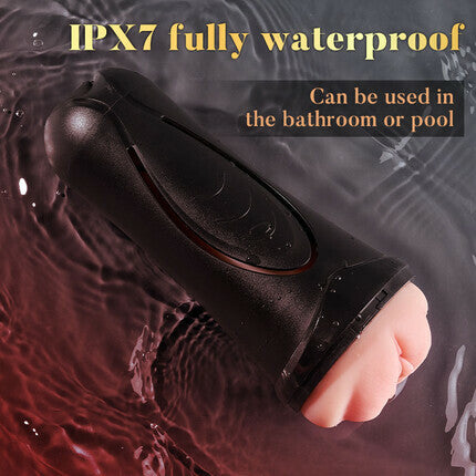 Pressure Palm - 10 Vibrationen Realistische Labia Vaginal Druck IPX7 Wasserdicht Elektrische Masturbator Stroker