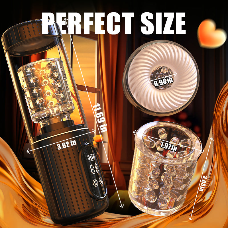 Aisia-4 Saugen 5 schiebend rotierend 3 in 1 Oral Sex Stroker