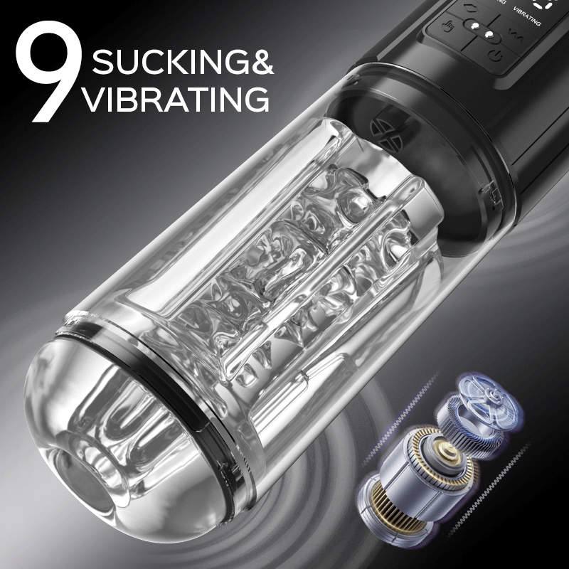Acmejoy- Iron Man 9 Vibration & Saugen Automatische Blowjob Männliche Stroker
