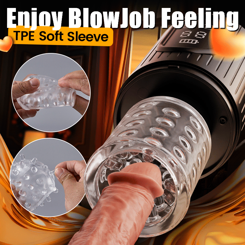 Aisia-4 Saugen 5 schiebend rotierend 3 in 1 Oral Sex Stroker