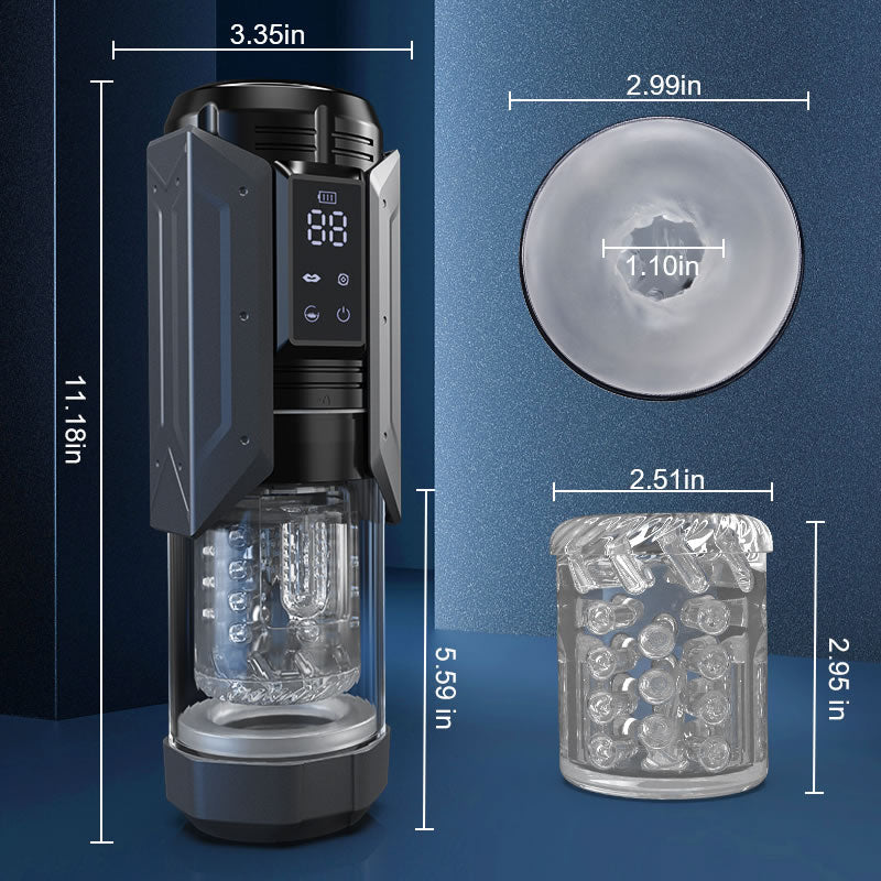 King -100% Wasserdicht 4 IN 1 Automatischer Masturbationsbecher für Männer