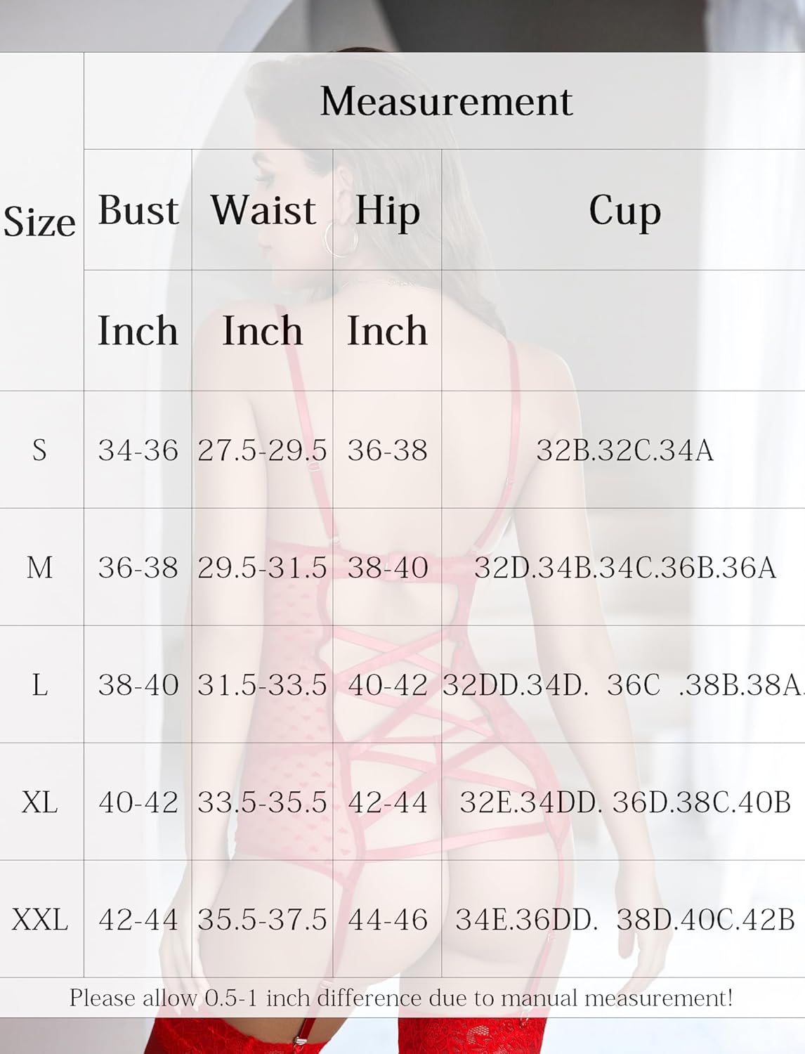 Mesh Chemise Strumpfband Sets