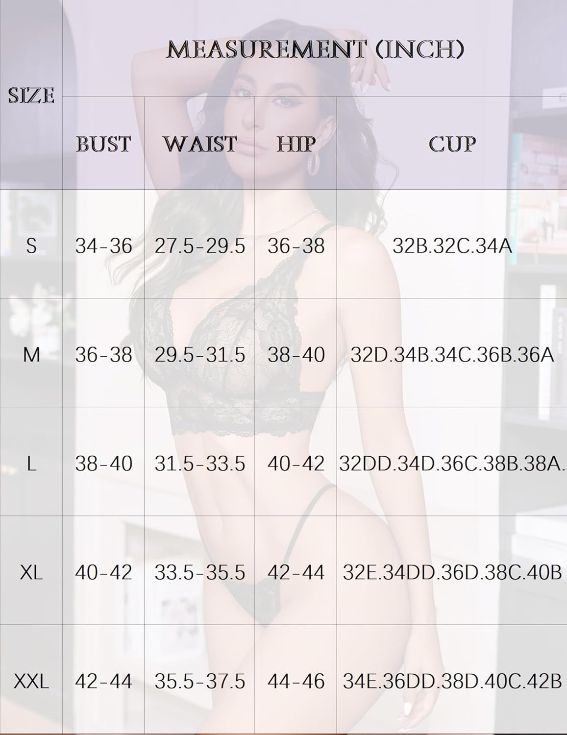 Spitze Bralettes Set 2 Stück BH und Höschen Sets