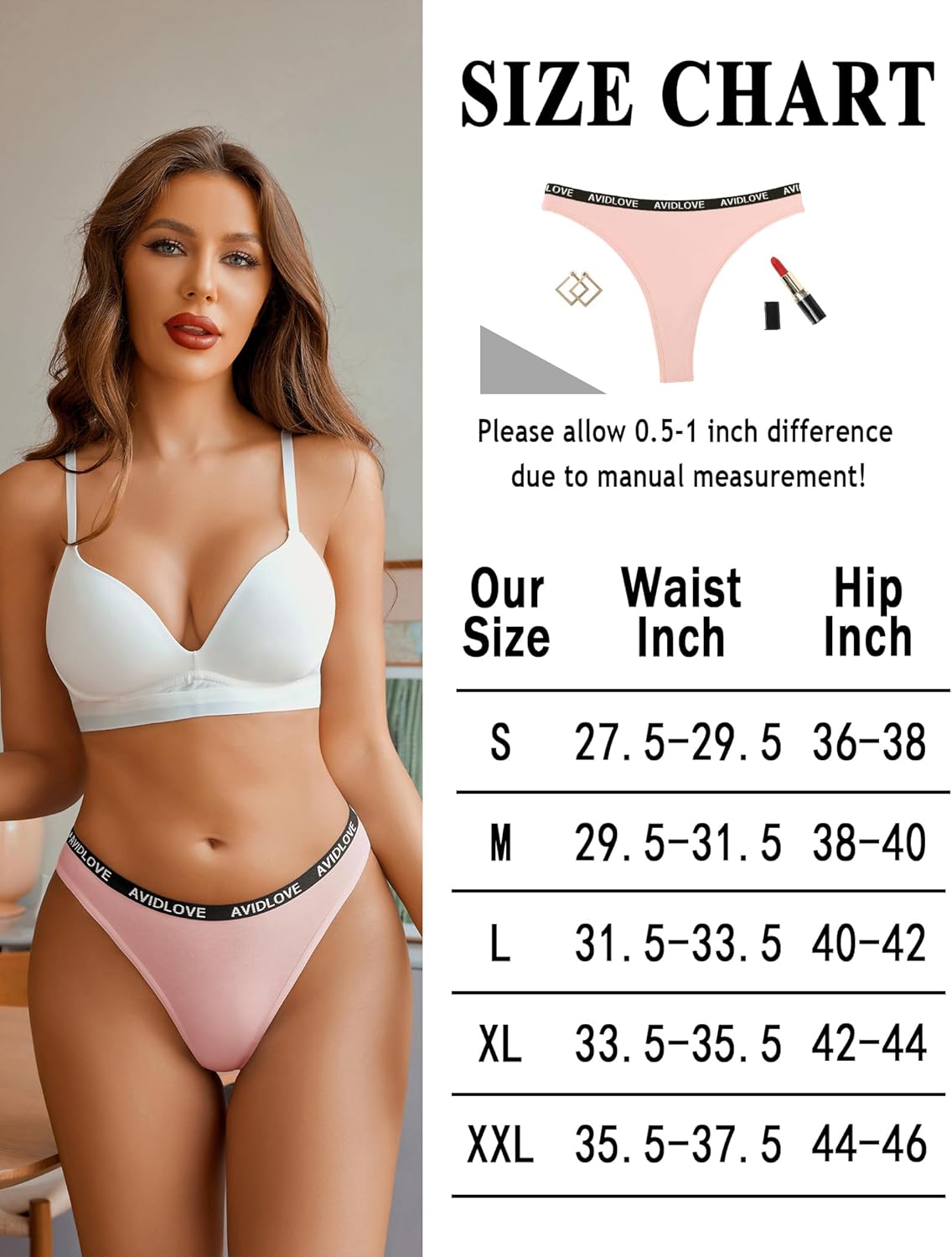 Baumwoll-Stretch-Schlüpfer Low Rise Tanga