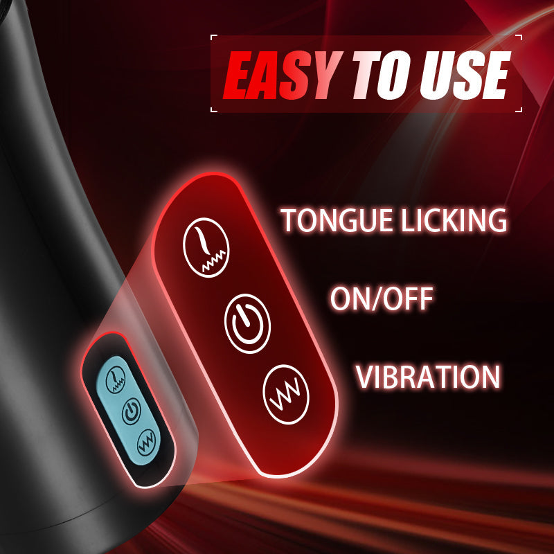 Acmejoy - James Classic 10 Zunge lecken 10 Vibrating Male Stroker
