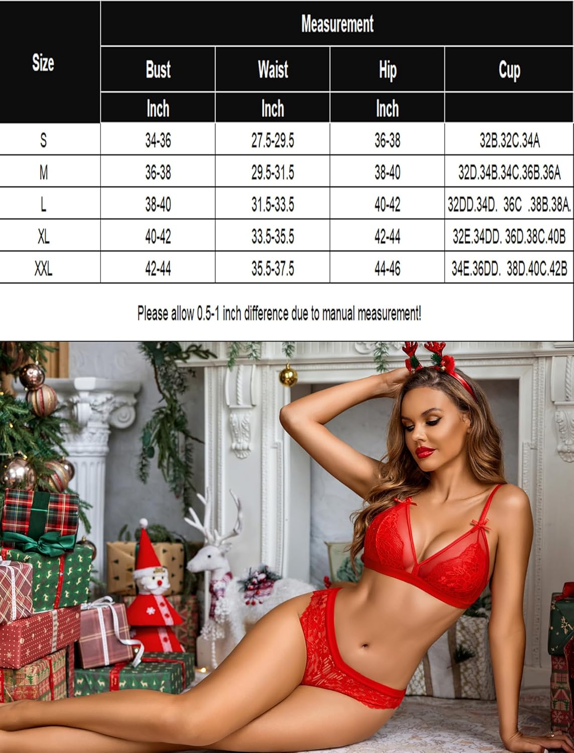 Spitzen-BH und Panty-Set