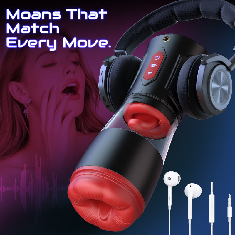 Acmejoy - 【Partner Play】LickMe Phone Holder 4 Sauger 7 Zungenleckende Stimme Funktion Männlicher Stroker Masturbator