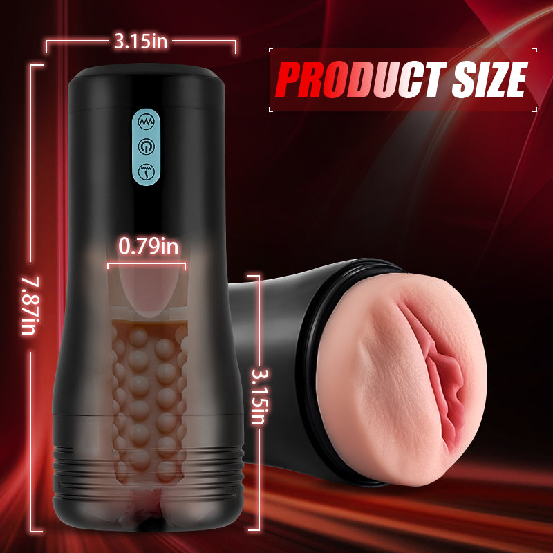 Acmejoy - James Classic 10 Zunge lecken 10 Vibrating Male Stroker
