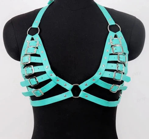 KissHuts® Leder Harness BH - Verführerische Dessous für mehr Sinnlichkeit