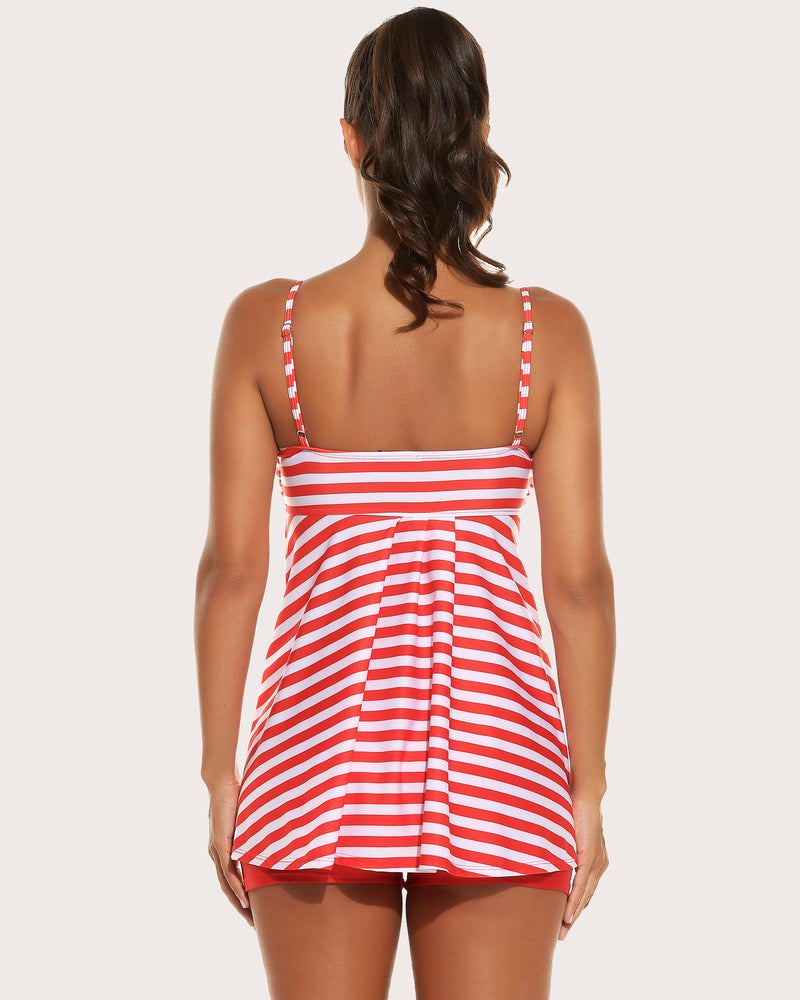 Leopard Tankini Set Badeanzüge mit Shorts