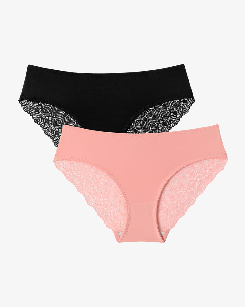 Spitzenhöschen No Show Hipster V-Taille Hipster