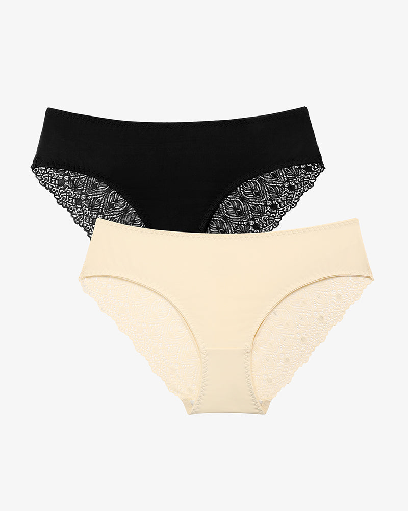 Spitzenhöschen No Show Hipster V-Taille Hipster