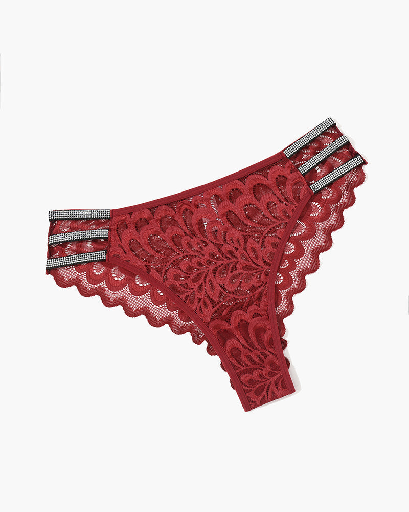 Spitze Glitter Panty Cheeky Unterwäsche