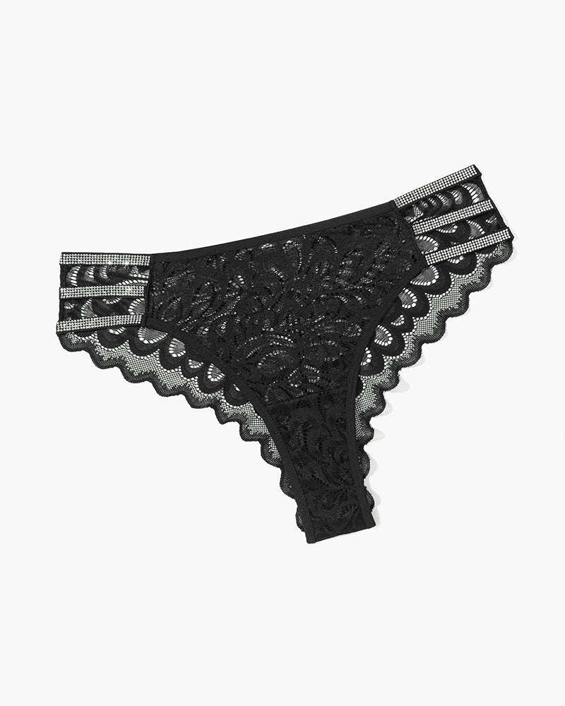 Spitze Glitter Panty Cheeky Unterwäsche