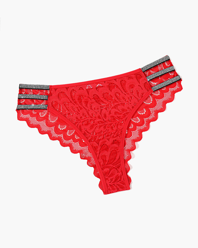 Spitze Glitter Panty Cheeky Unterwäsche