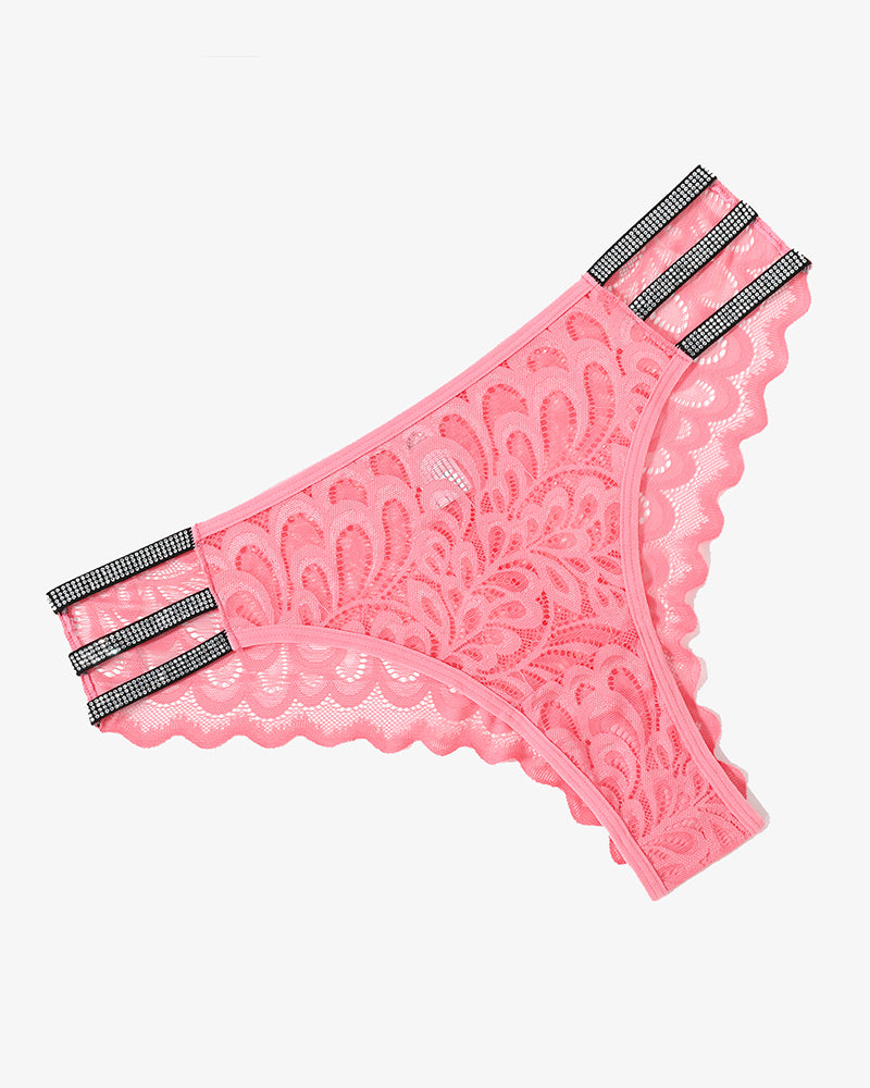 Spitze Glitter Panty Cheeky Unterwäsche