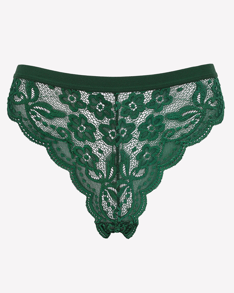 Spitzen-Schleifen-Höschen T Rücken Tanga mit niedriger Taille