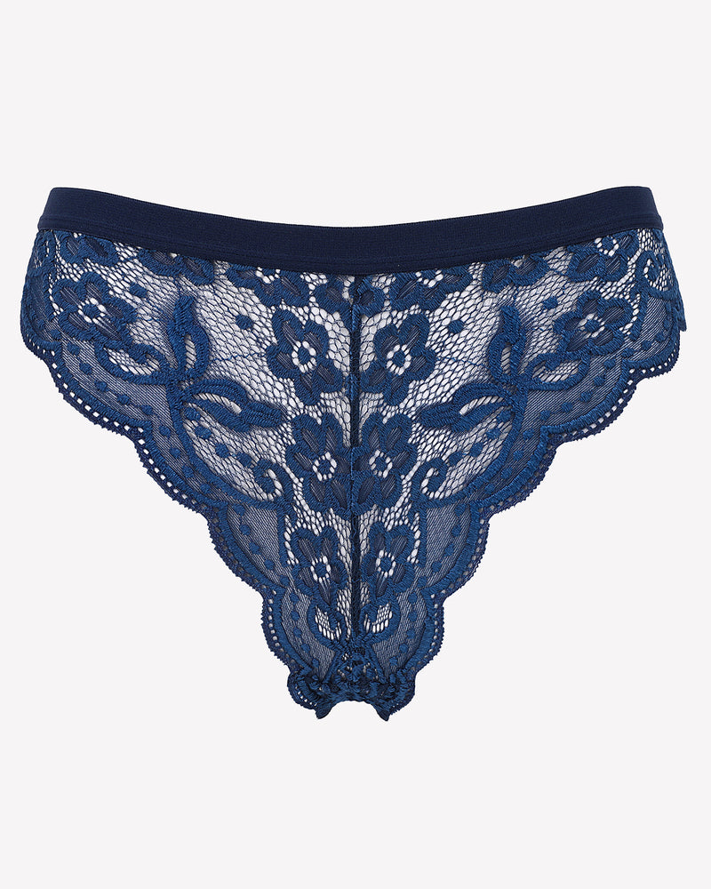 Spitzen-Schleifen-Höschen T Rücken Tanga mit niedriger Taille