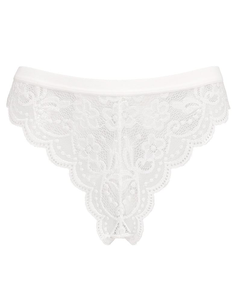 Spitzen-Schleifen-Höschen T Rücken Tanga mit niedriger Taille