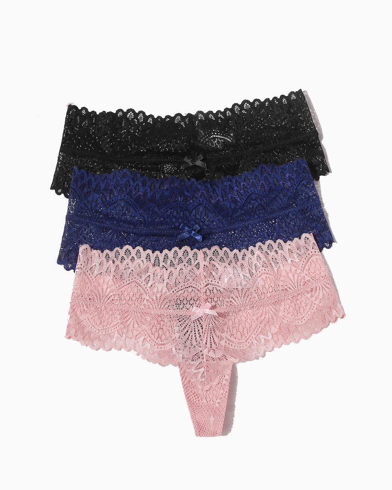Spitzenhöschen Tanga mit niedriger Taille