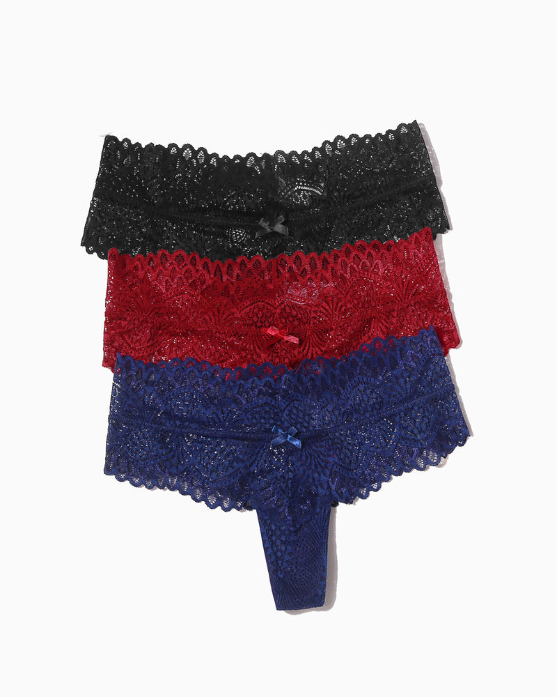 Spitzenhöschen Tanga mit niedriger Taille