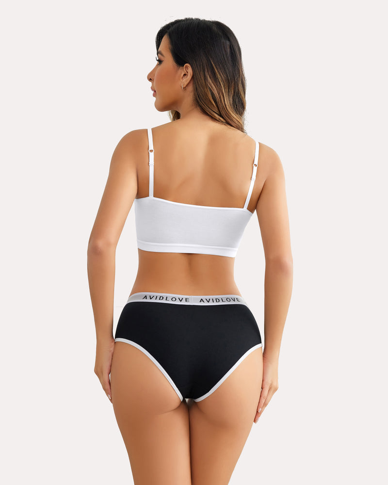4Pcs Baumwolle Unterwäsche Stretch Hipster Höschen
