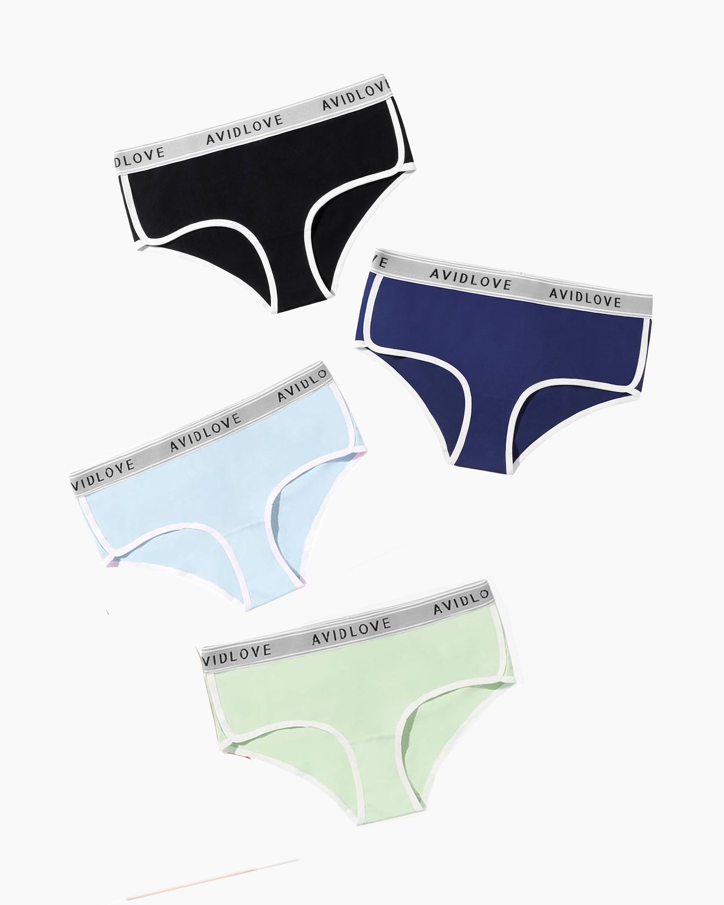 4Pcs Baumwolle Unterwäsche Stretch Hipster Höschen