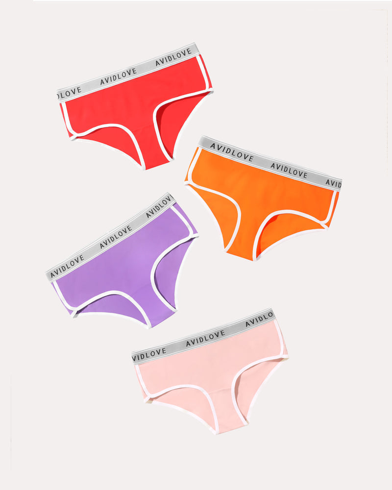 4Pcs Baumwolle Unterwäsche Stretch Hipster Höschen