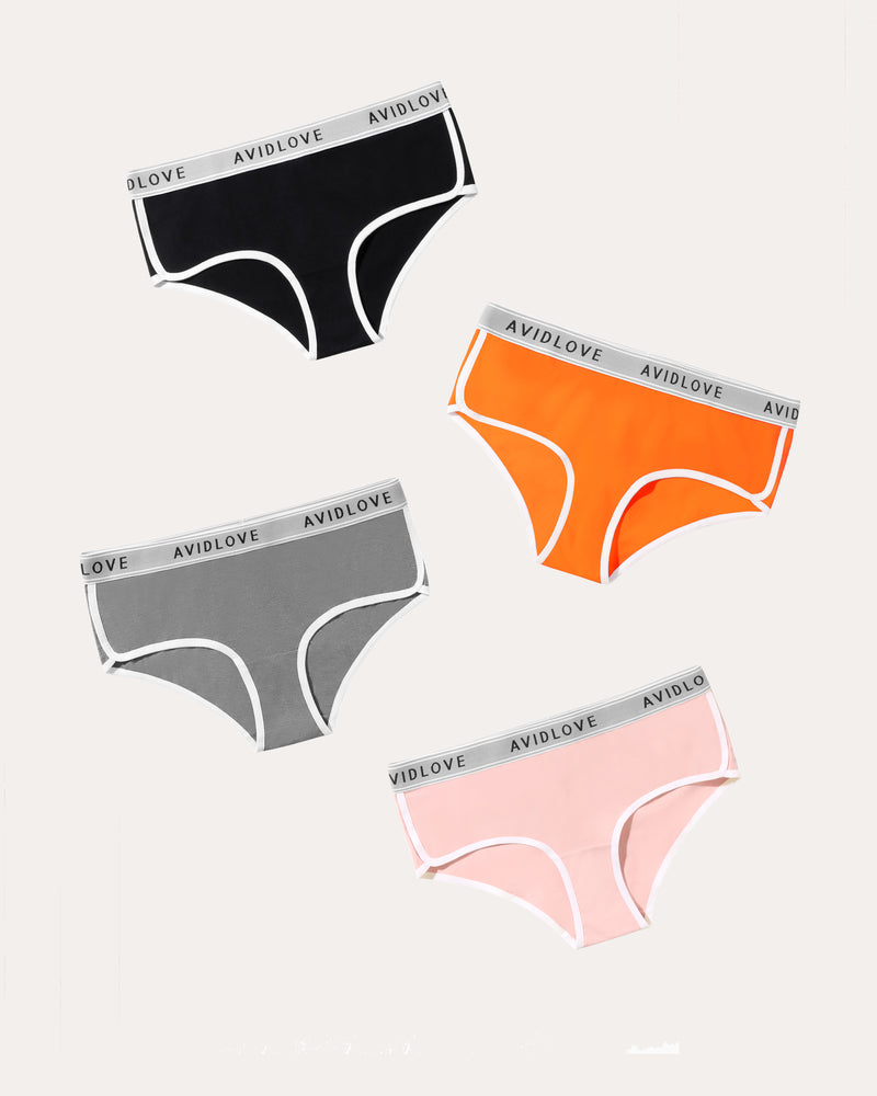4Pcs Baumwolle Unterwäsche Stretch Hipster Höschen