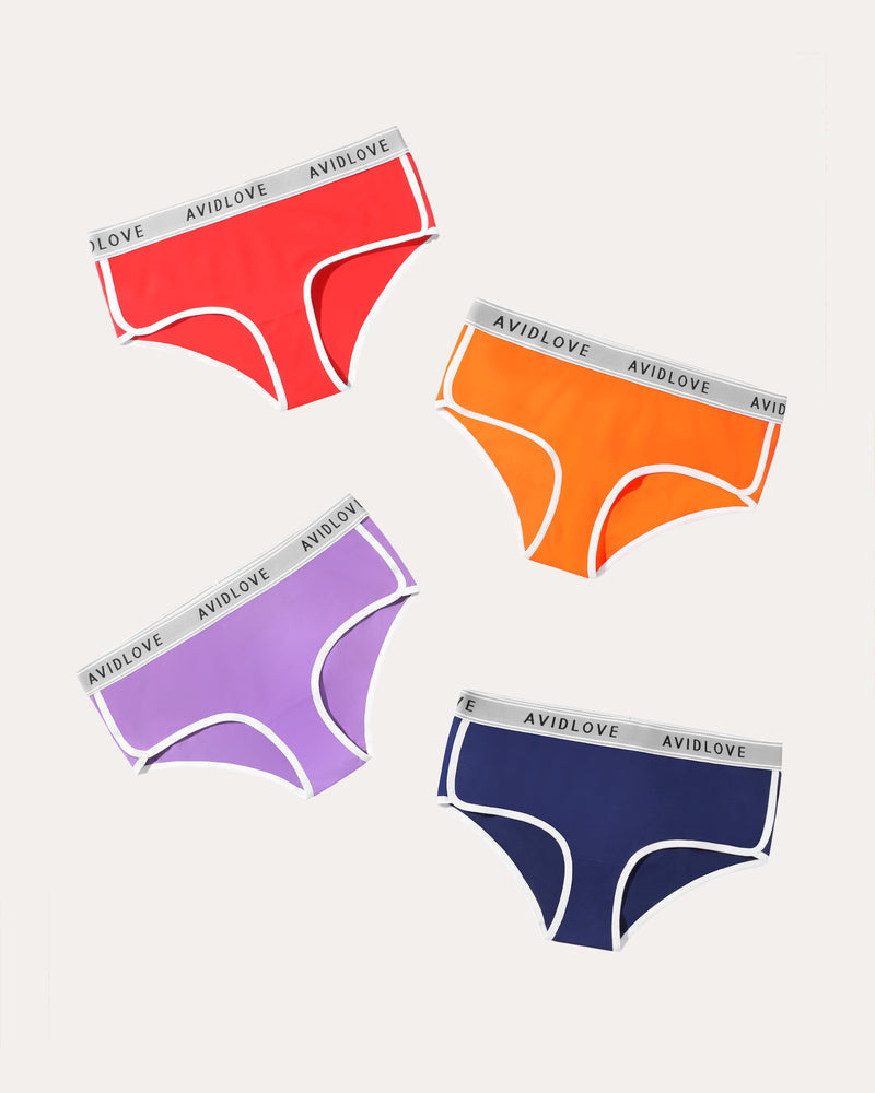 4Pcs Baumwolle Unterwäsche Stretch Hipster Höschen