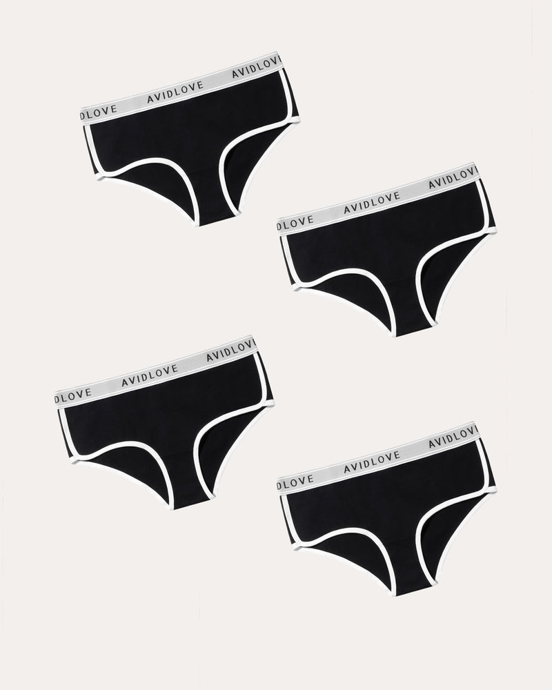 4Pcs Baumwolle Unterwäsche Stretch Hipster Höschen